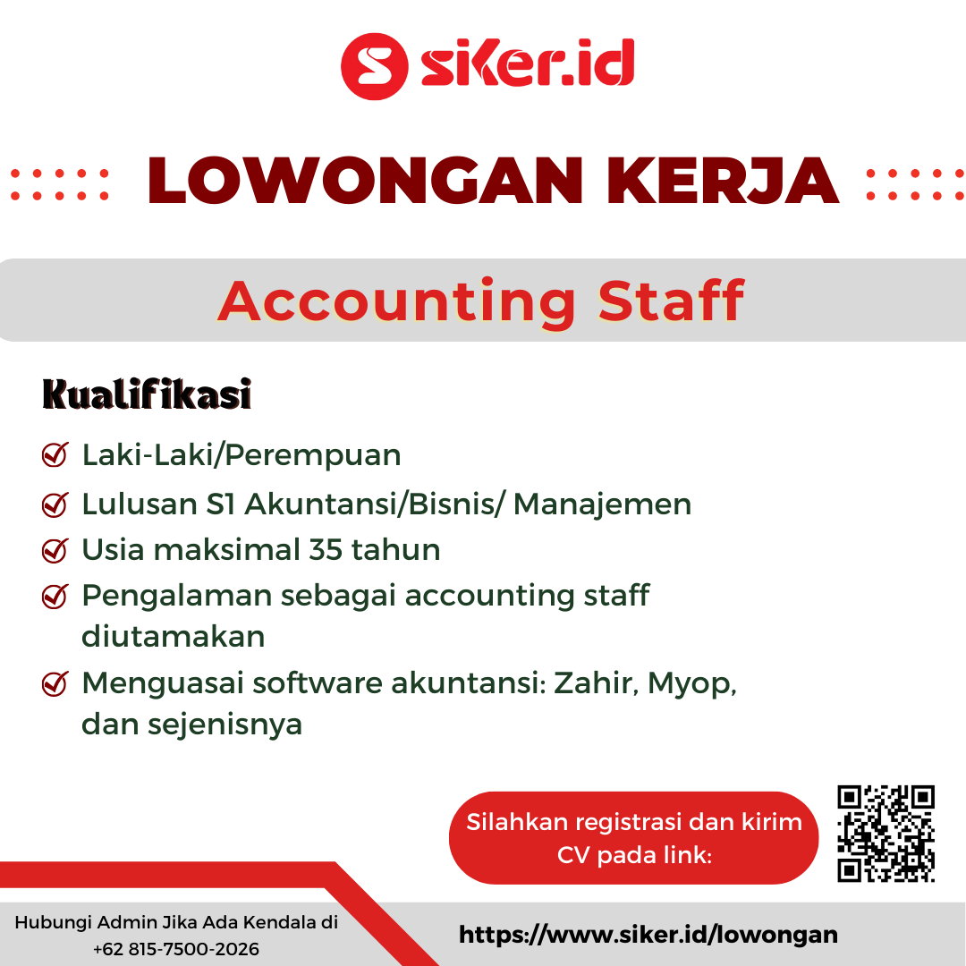 Accounting Staff - PT Konten Indonesia Selaras
